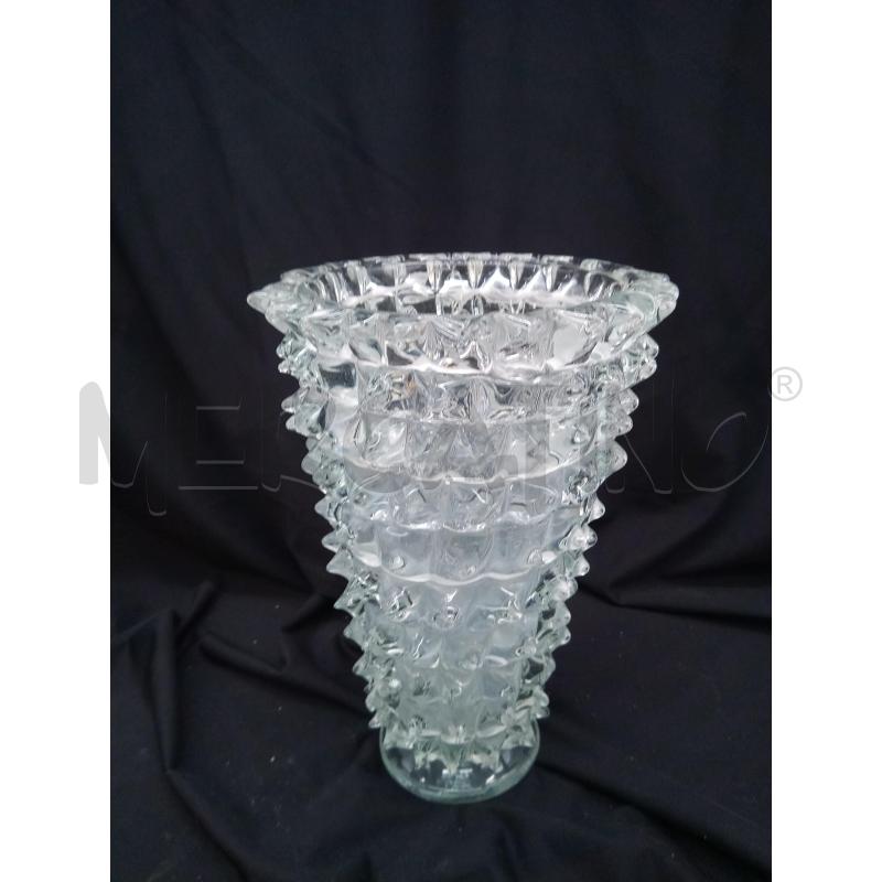VASO VETRO SOFFIATO ROSTRATO LIEVE DIFETTO | Mercatino dell'Usato Roma porta maggiore 1