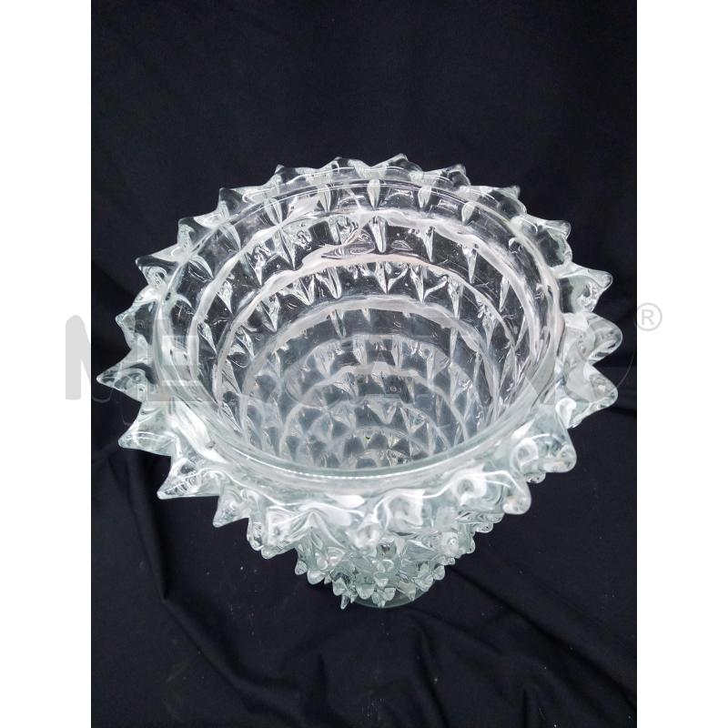 VASO VETRO SOFFIATO ROSTRATO LIEVE DIFETTO | Mercatino dell'Usato Roma porta maggiore 2
