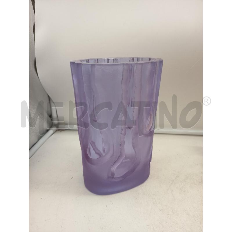 VASO VETRO VIOLA CORTECCIA | Mercatino dell'Usato Roma porta maggiore 1