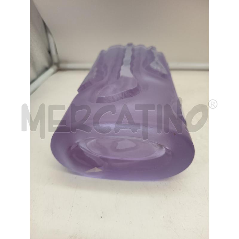 VASO VETRO VIOLA CORTECCIA | Mercatino dell'Usato Roma porta maggiore 3