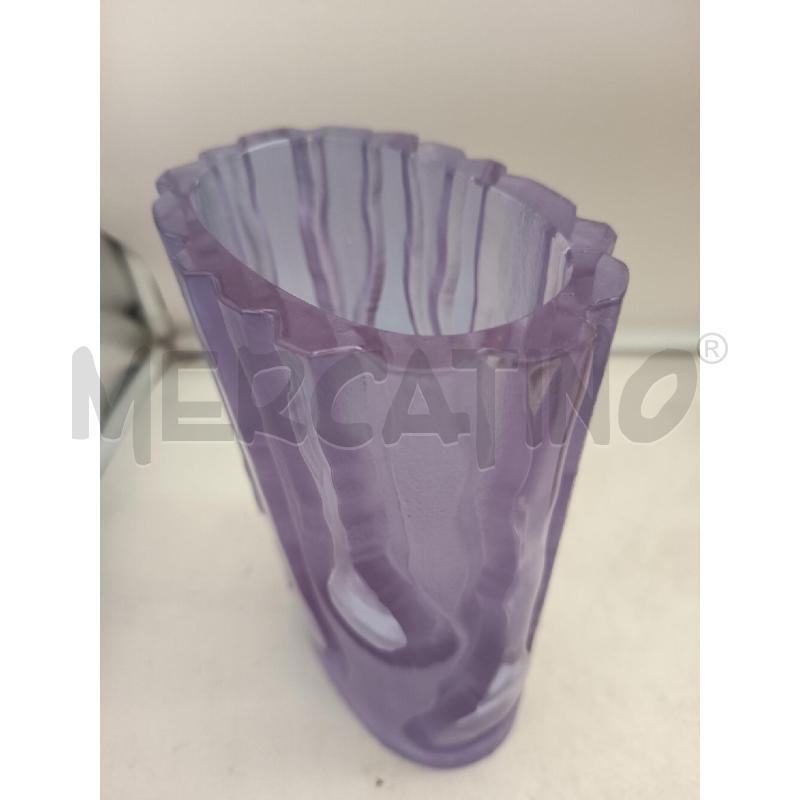 VASO VETRO VIOLA CORTECCIA | Mercatino dell'Usato Roma porta maggiore 4