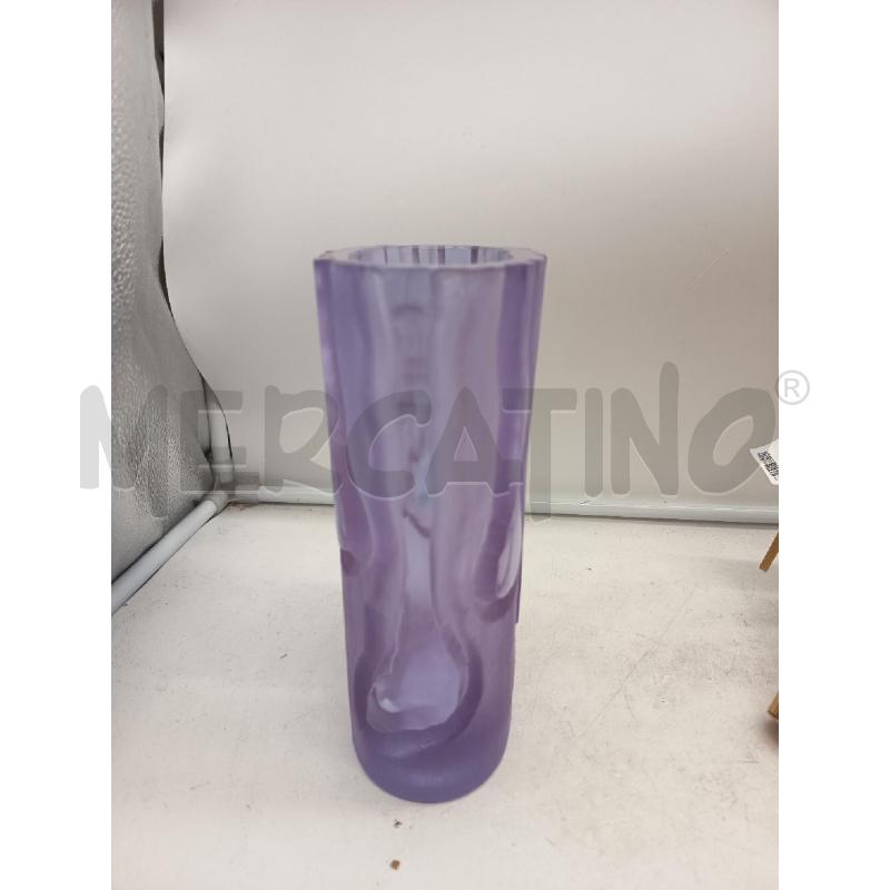 VASO VETRO VIOLA CORTECCIA | Mercatino dell'Usato Roma porta maggiore 5