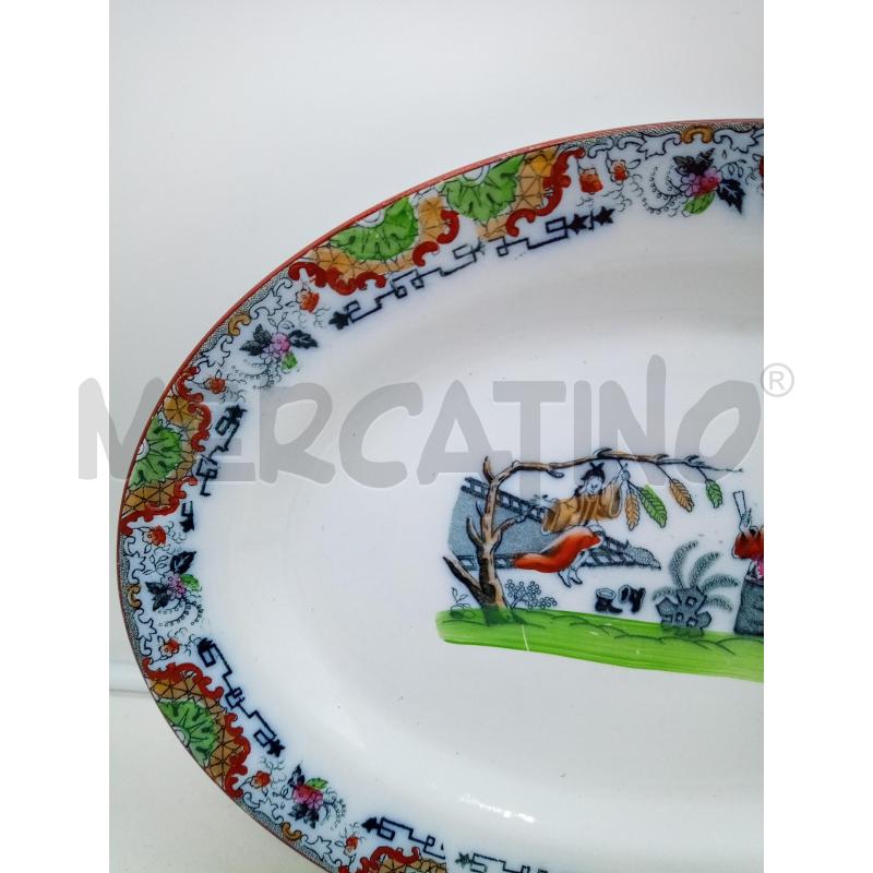 VASSOIO OVALE SCI CHINOISERIE  | Mercatino dell'Usato Roma porta maggiore 4
