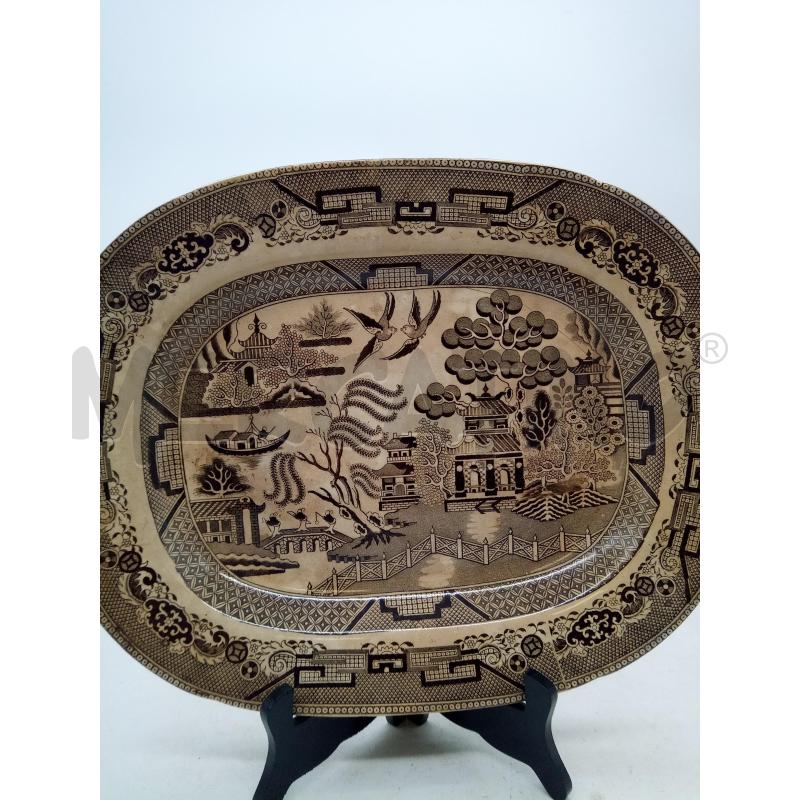 VASSOIO TERRAGLIA FORTE PRIMAVESI & SON CHINOISERIE  | Mercatino dell'Usato Roma porta maggiore 2