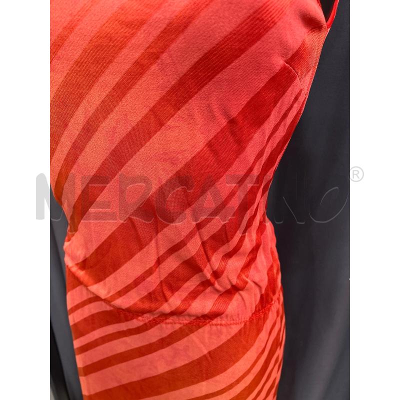 VESTITO MARELLA DONNA ARANCIONE ELASTICO VITA SMANICATO | Mercatino dell'Usato Roma porta maggiore 2