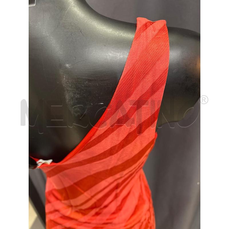 VESTITO MARELLA DONNA ARANCIONE ELASTICO VITA SMANICATO | Mercatino dell'Usato Roma porta maggiore 3