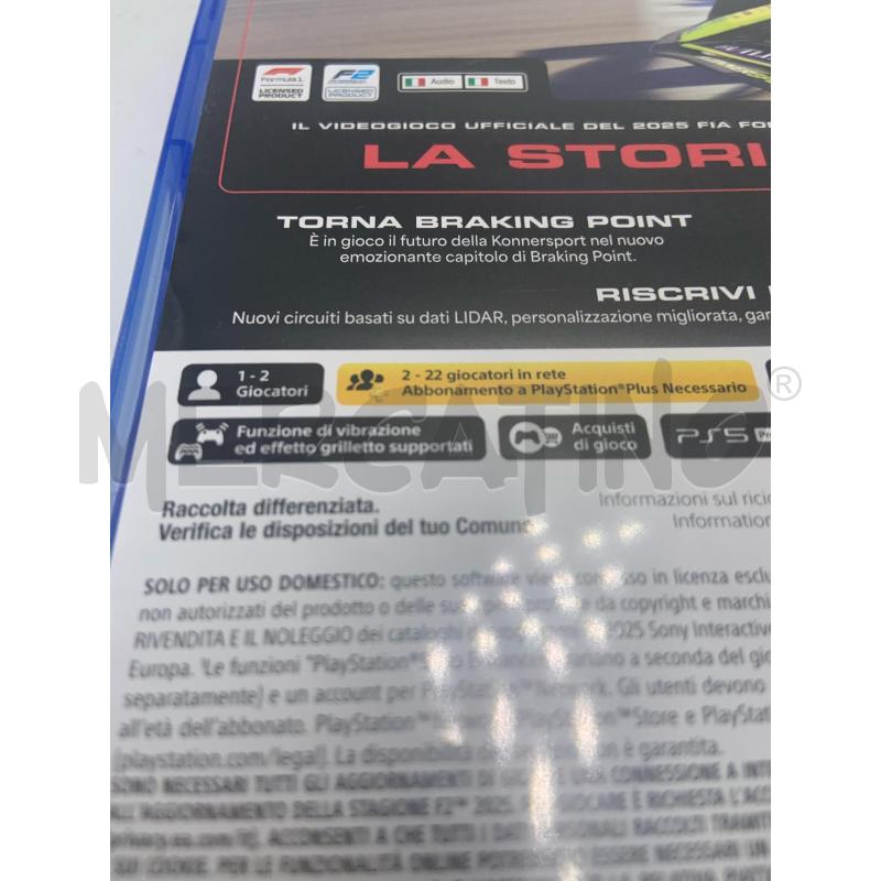 VIDEO GIOCO F1 25 PS5 | Mercatino dell'Usato Roma porta maggiore 5