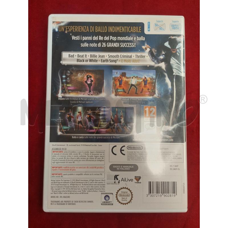VIDEO GIOCO MICHAEL JACKSON WII | Mercatino dell'Usato Roma porta maggiore 2