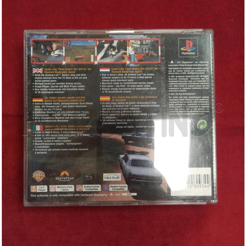 VIDEO GIOCO PS1 THE DUKES OF HAZZARD 2 | Mercatino dell'Usato Roma porta maggiore 2