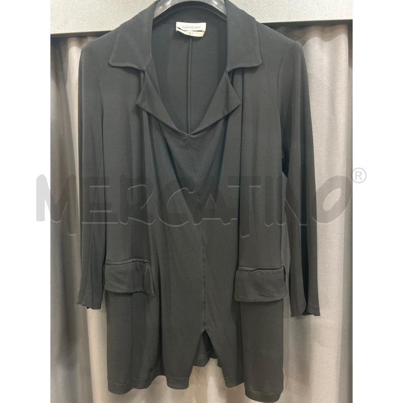 YVES SAINT LAURENT BLUSA DONNA NERA DUE TASCHE VISCOSA | Mercatino dell'Usato Roma porta maggiore 1