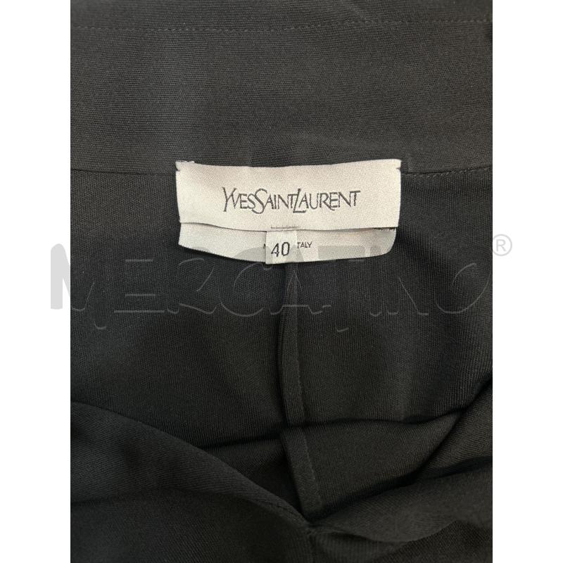 YVES SAINT LAURENT BLUSA DONNA NERA DUE TASCHE VISCOSA | Mercatino dell'Usato Roma porta maggiore 5