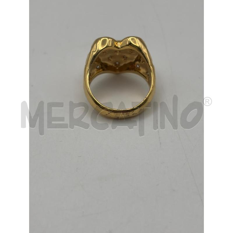ZADIG & VOLTAIRE ANELLO CUORE DORATO STRASS | Mercatino dell'Usato Roma porta maggiore 3