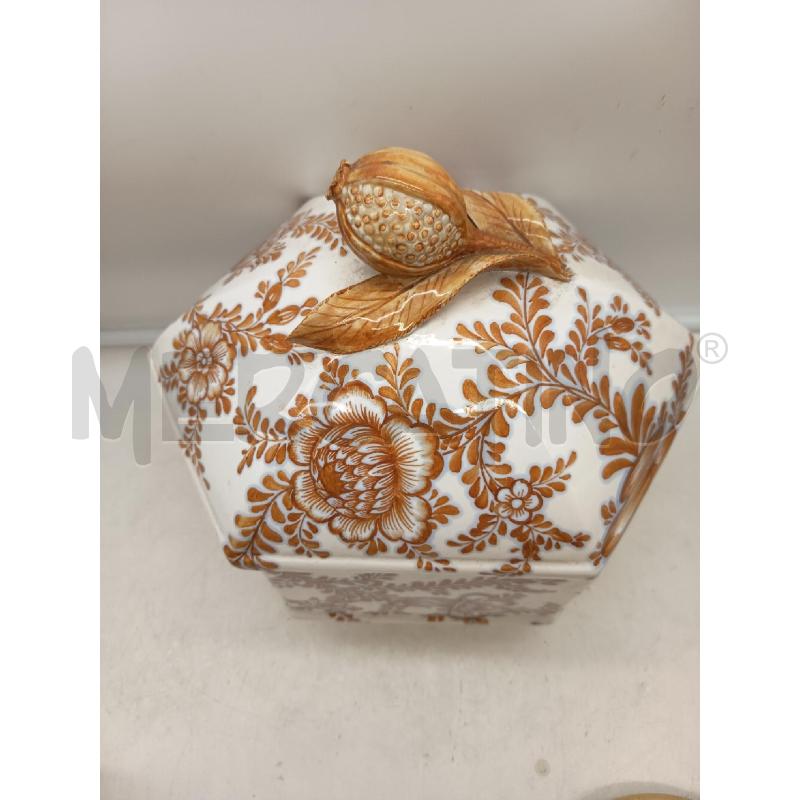 ZUPPIERA ESAGONALE CERAMICA BASSANO MELOGRANO FIORI DIPINTI | Mercatino dell'Usato Roma porta maggiore 2