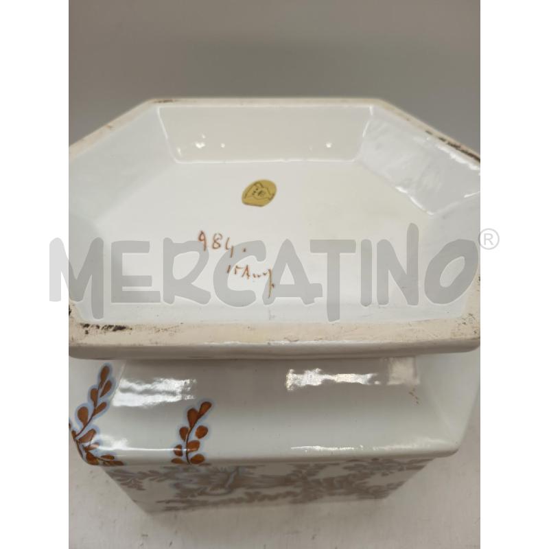 ZUPPIERA ESAGONALE CERAMICA BASSANO MELOGRANO FIORI DIPINTI | Mercatino dell'Usato Roma porta maggiore 4