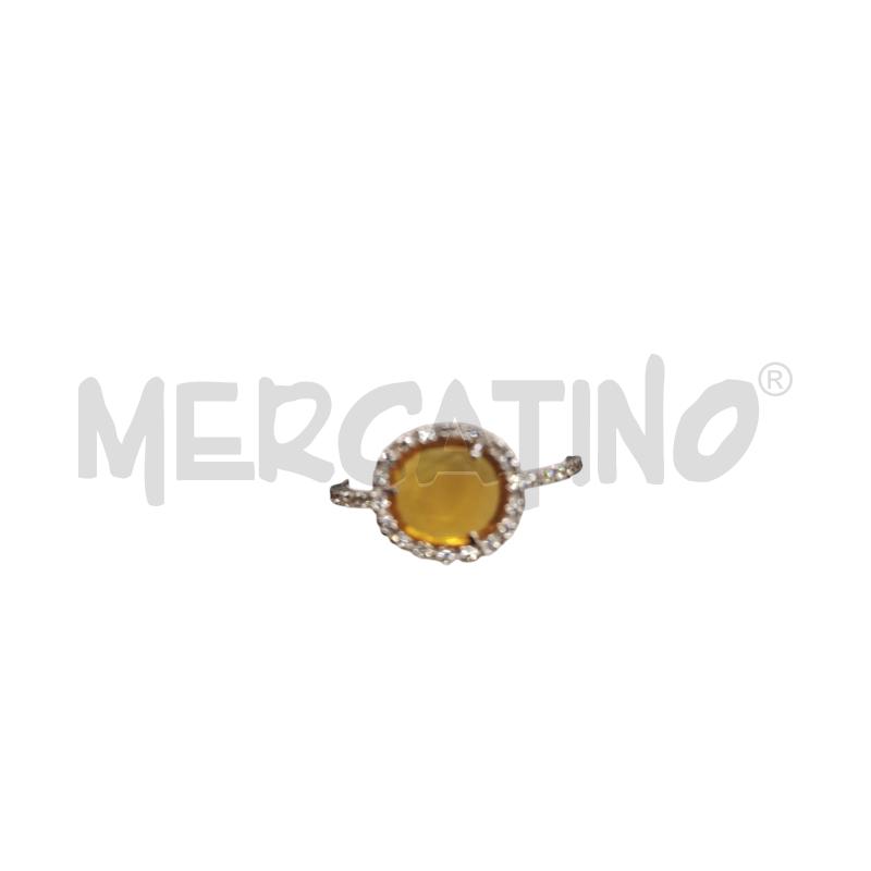 ANELLO DONNA BRILLANTINI GIALLO | Mercatino dell'Usato Roma-axa-casal palocco 2