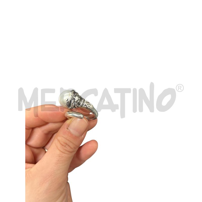 ANELLO DONNA  ARGENTO E PERLA  | Mercatino dell'Usato Roma-axa-casal palocco 2