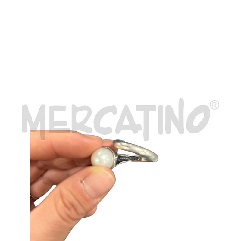 ANELLO DONNA  ARGENTO E PERLA  | Mercatino dell'Usato Roma-axa-casal palocco 3
