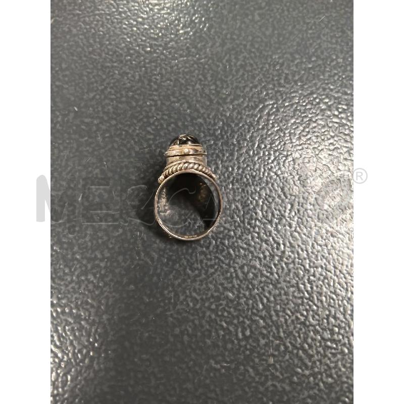 ANELLO DONNA  ARGENTO PIETRA NERA OVALE | Mercatino dell'Usato Roma-axa-casal palocco 4