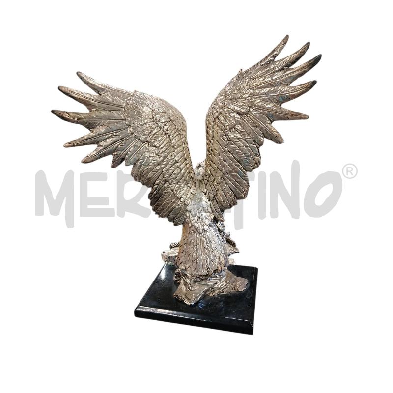 AQUILA ARGENTATA SU BASE NERA | Mercatino dell'Usato Roma-axa-casal palocco 3