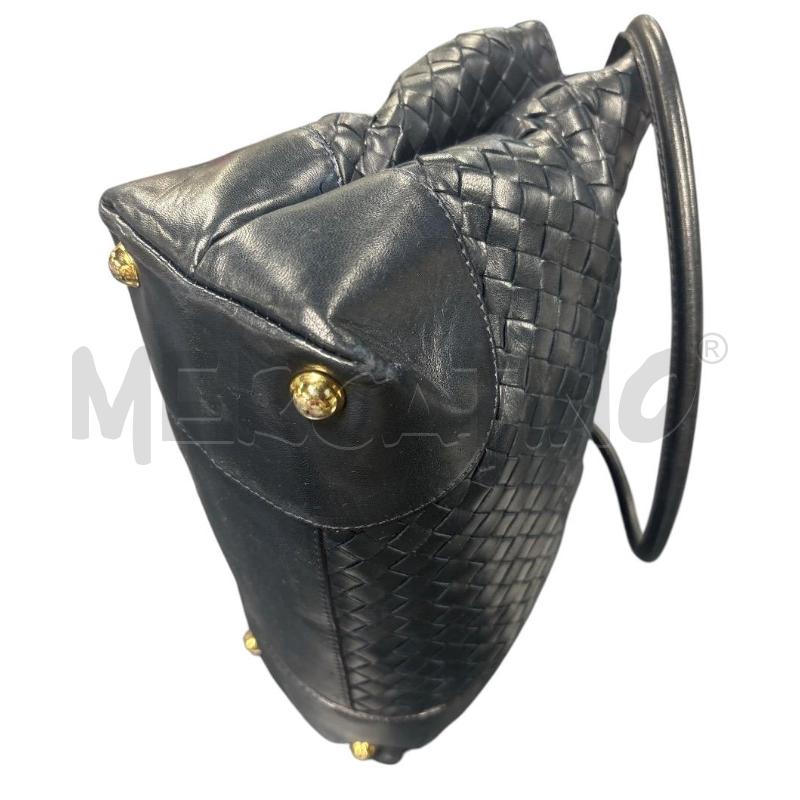 BORSA DONNA BOTTEGA VENETA BLU PELLE | Mercatino dell'Usato Roma-axa-casal palocco 4