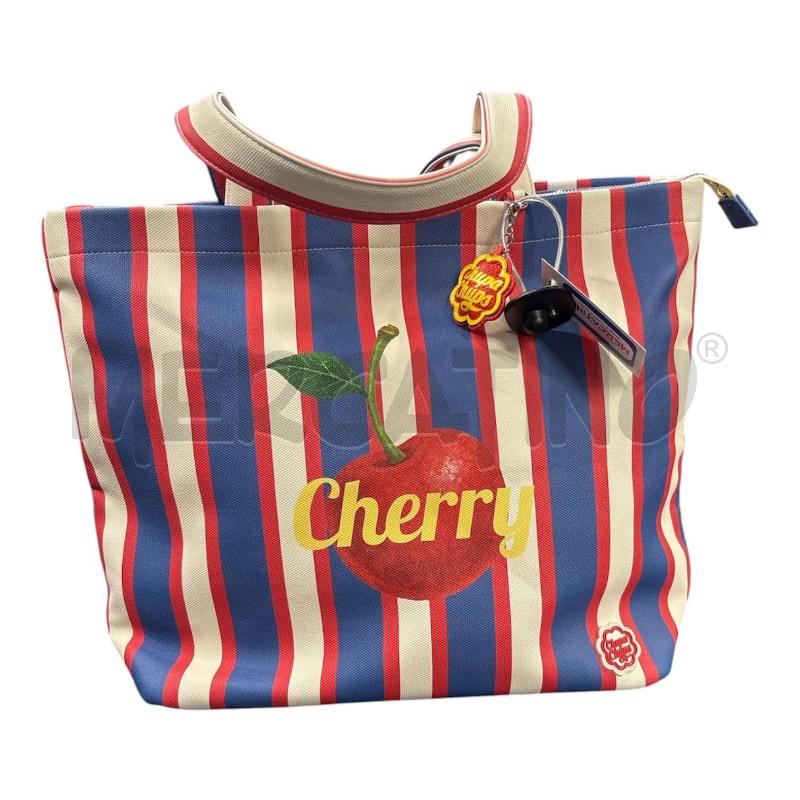 BORSA DONNA CHUPA CHUPA CHERRY RIGHE R/B | Mercatino dell'Usato Roma-axa-casal palocco 1