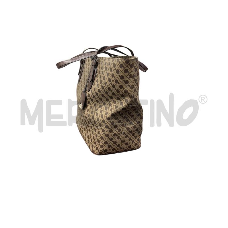 BORSA DONNA GHERARDINI MARRONE GRANDE | Mercatino dell'Usato Roma-axa-casal palocco 2