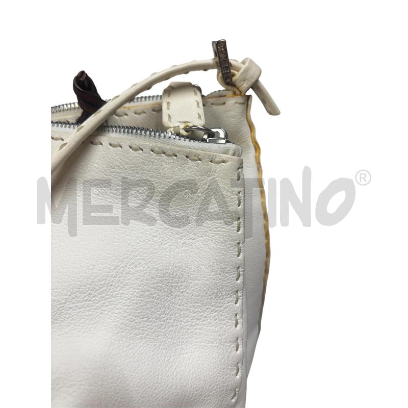 BORSA DONNA SELLERIA FENDI BIANCA | Mercatino dell'Usato Roma-axa-casal palocco 2