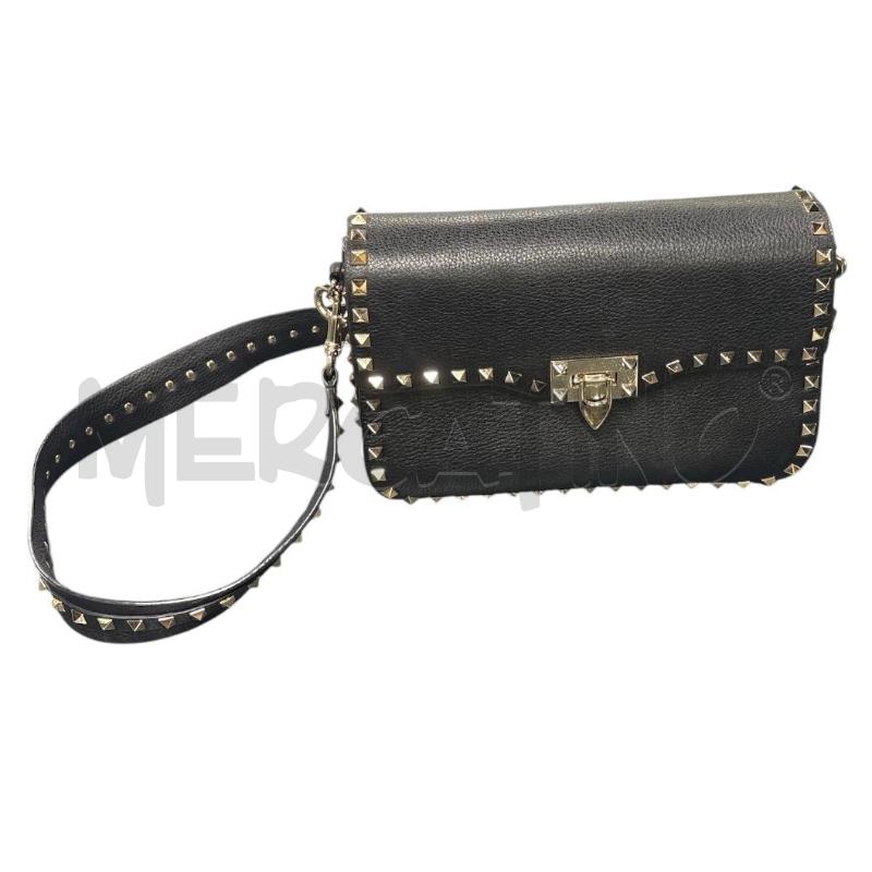 BORSA DONNA VALENTINO ROCKSTUND NERA | Mercatino dell'Usato Roma-axa-casal palocco 1