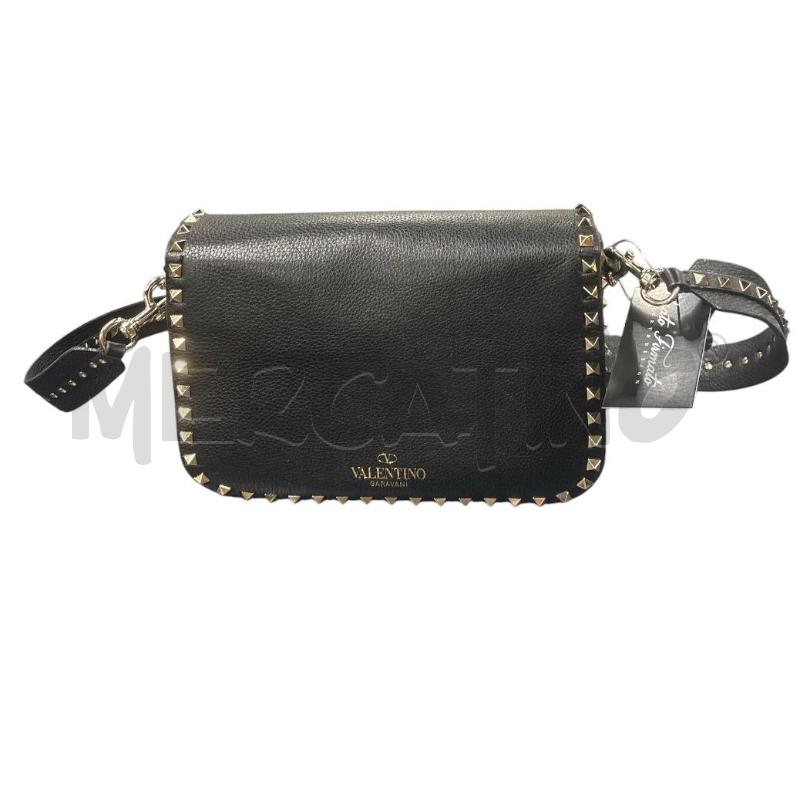 BORSA DONNA VALENTINO ROCKSTUND NERA | Mercatino dell'Usato Roma-axa-casal palocco 5
