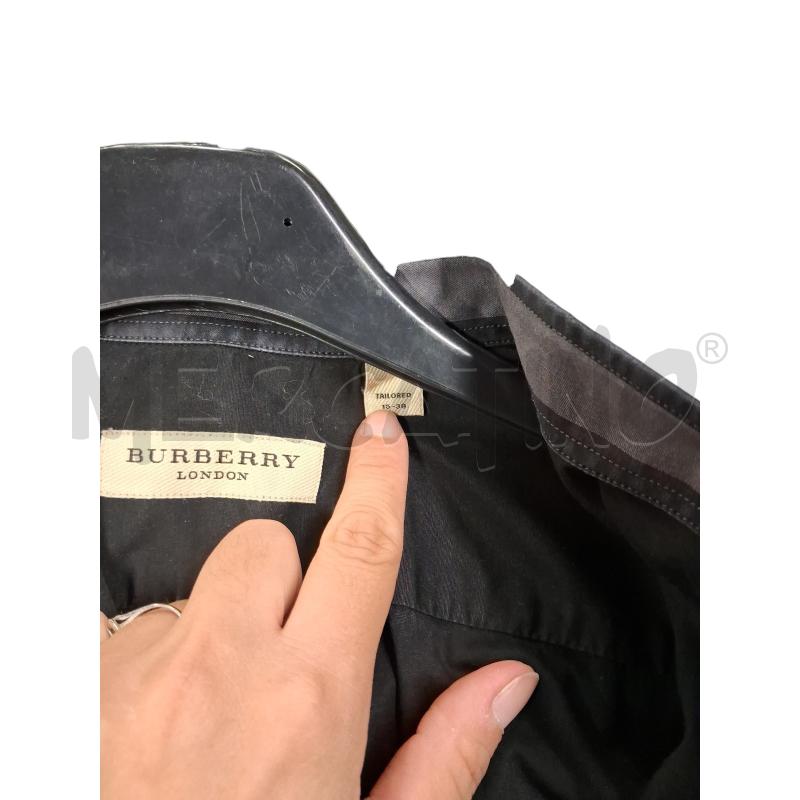 CAMICIA UOMO BURBERRY NERO | Mercatino dell'Usato Roma-axa-casal palocco 2