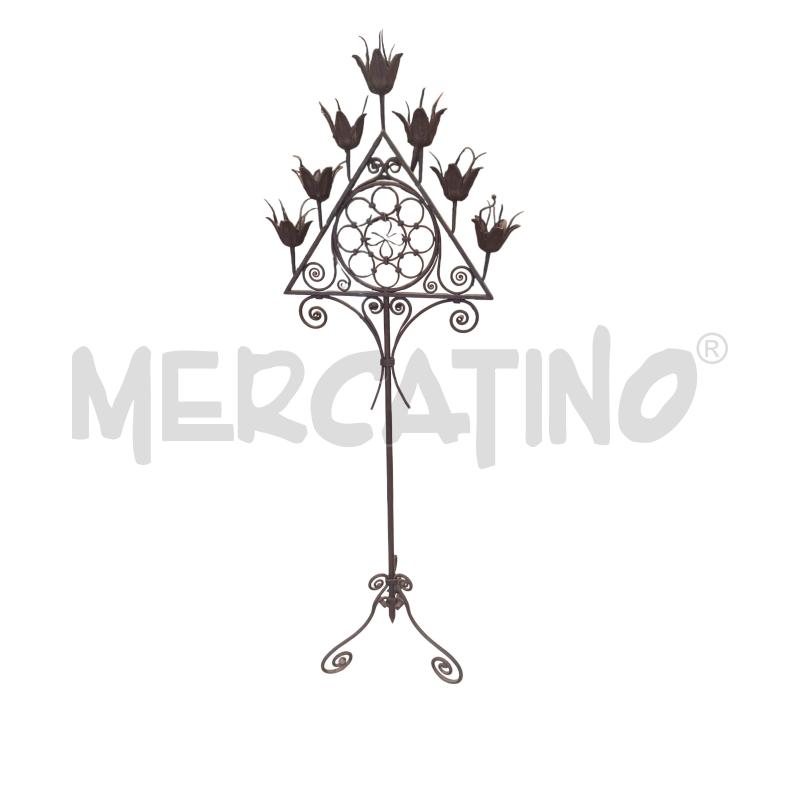 CANDELABRO FERRO BATTUTO 7 FIAMME | Mercatino dell'Usato Roma-axa-casal palocco 1