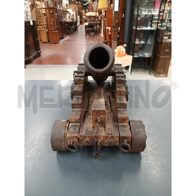 CANNONE MODELLINO LEGNO GHISA 40X21X17 | Mercatino dell'Usato Roma-axa-casal palocco 2