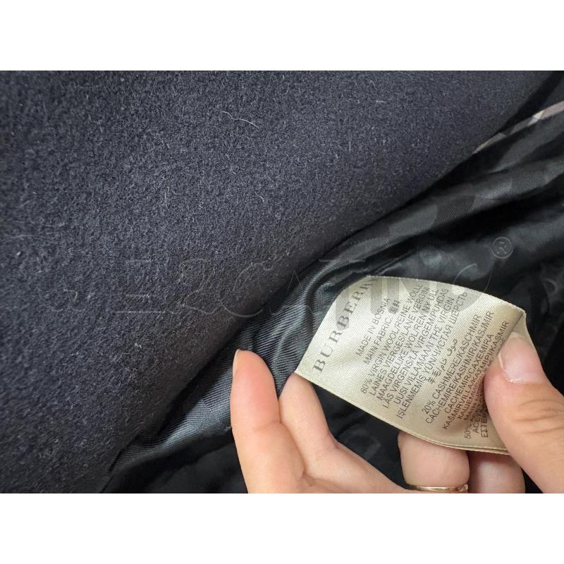 CAPPOTTO DONNA  BURBERRY NERO | Mercatino dell'Usato Roma-axa-casal palocco 2