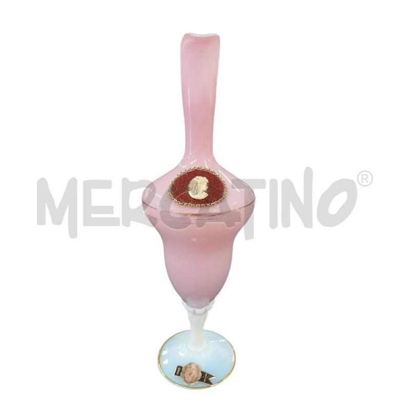 CARAFFA BOTTIGLIA EPOCA OPALINA ROSA BLU | Mercatino dell'Usato Roma-axa-casal palocco 1