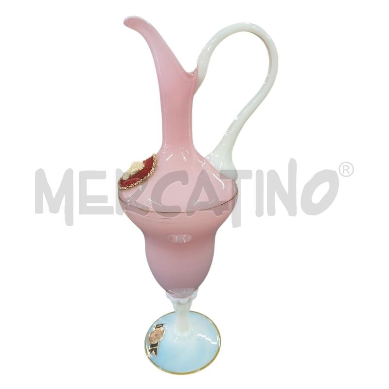 CARAFFA BOTTIGLIA EPOCA OPALINA ROSA BLU | Mercatino dell'Usato Roma-axa-casal palocco 2