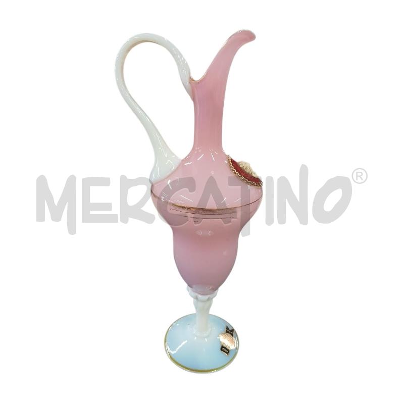 CARAFFA BOTTIGLIA EPOCA OPALINA ROSA BLU | Mercatino dell'Usato Roma-axa-casal palocco 4