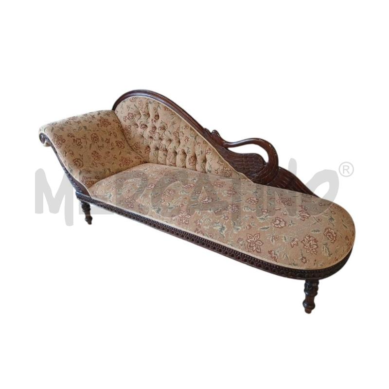 CHAISE LONGUE TESSUTO A FIORI | Mercatino dell'Usato Roma-axa-casal palocco 1