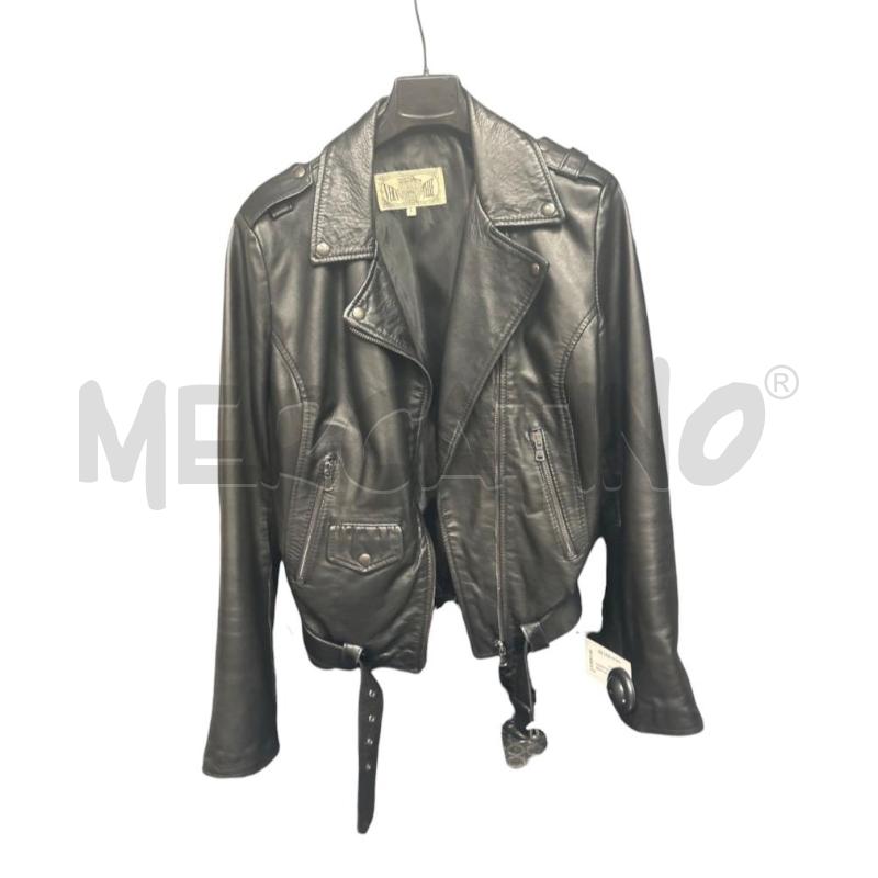 CHIODO ABBIGLIAMENTO PELLE NERO | Mercatino dell'Usato Roma-axa-casal palocco 1