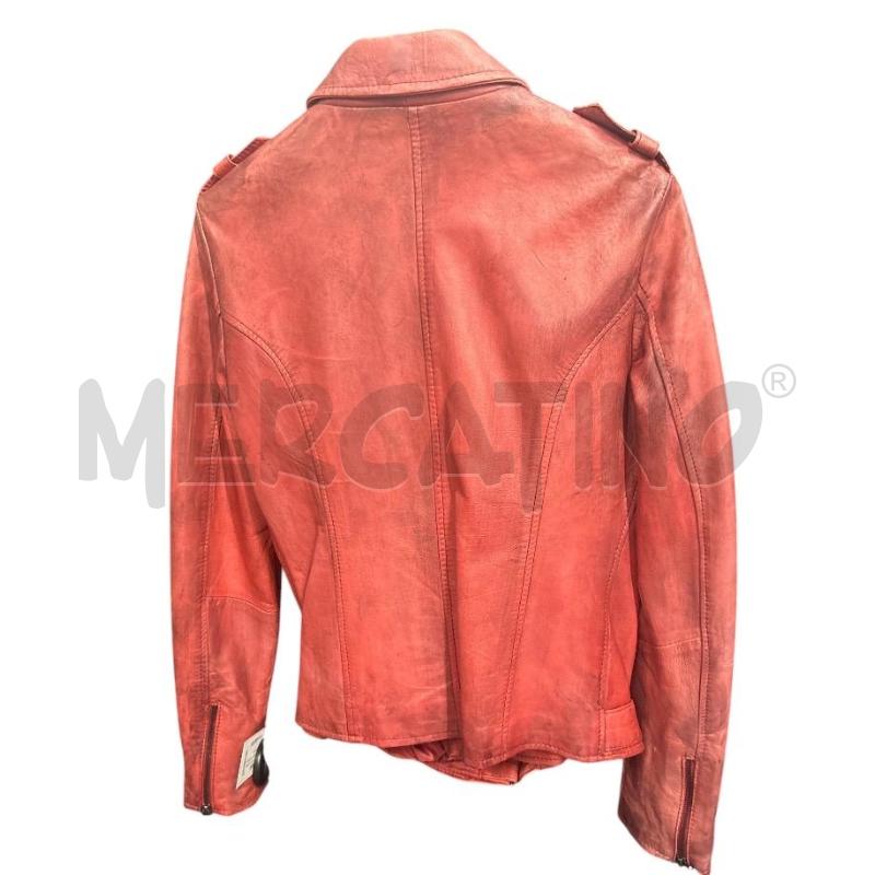 CHIODO ABBIGLIAMENTO PELLE ROSSO | Mercatino dell'Usato Roma-axa-casal palocco 2