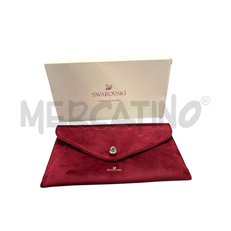 CLUTCH BAG SWAROVSKI BORDEAUX | Mercatino dell'Usato Roma-axa-casal palocco 1