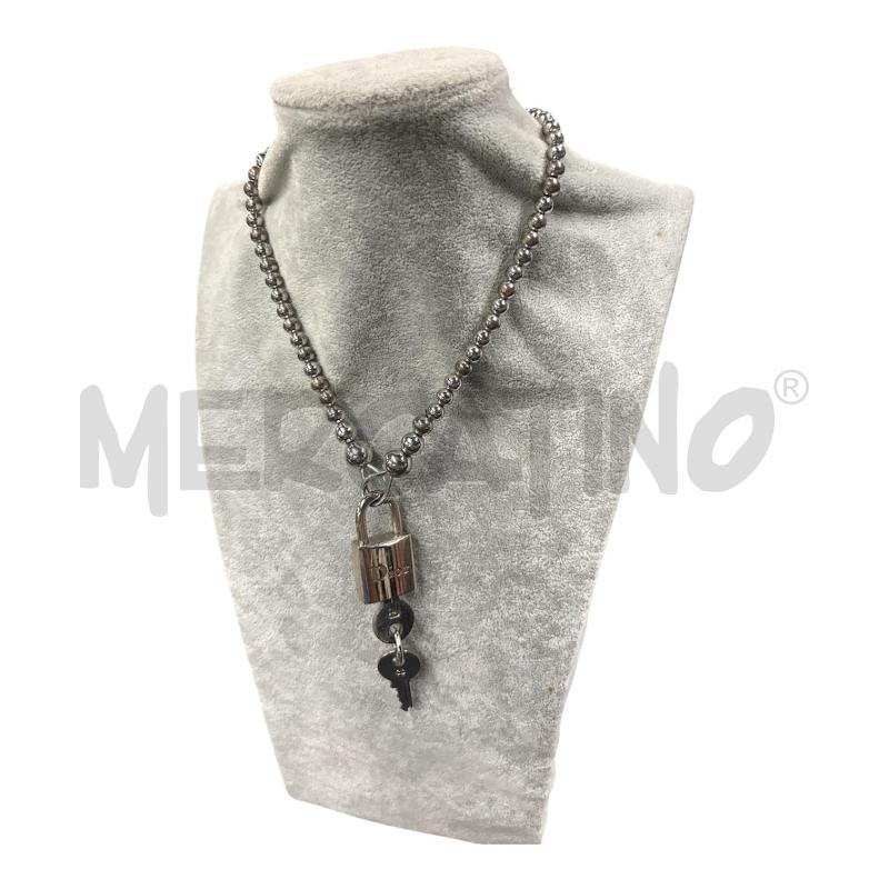 COLLANA  DIOR LUCCHETTO | Mercatino dell'Usato Roma-axa-casal palocco 1