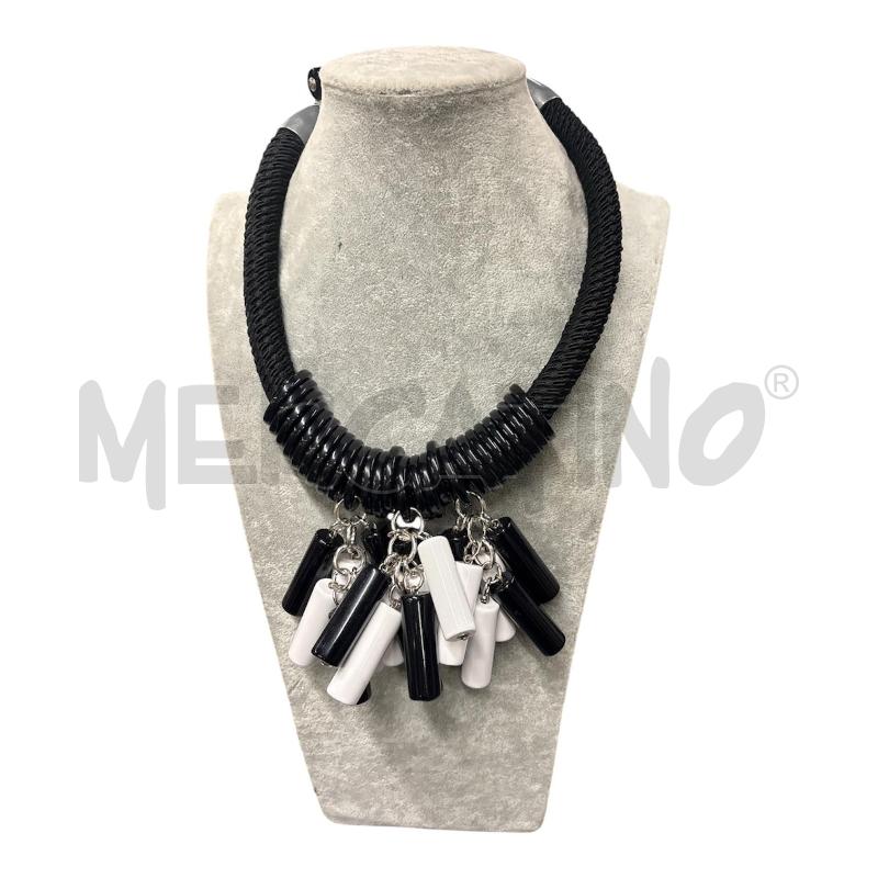 COLLANA  NO NU BIANCA NERA | Mercatino dell'Usato Roma-axa-casal palocco 1