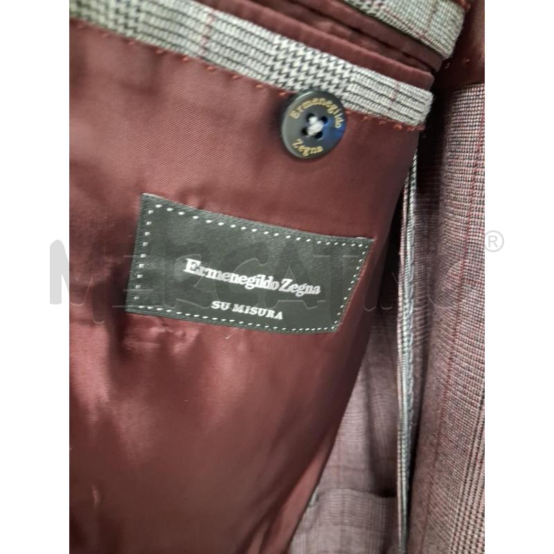 COMPLETO UOMO  ZEGNA  QUADRI FILO ROSSO | Mercatino dell'Usato Roma-axa-casal palocco 2