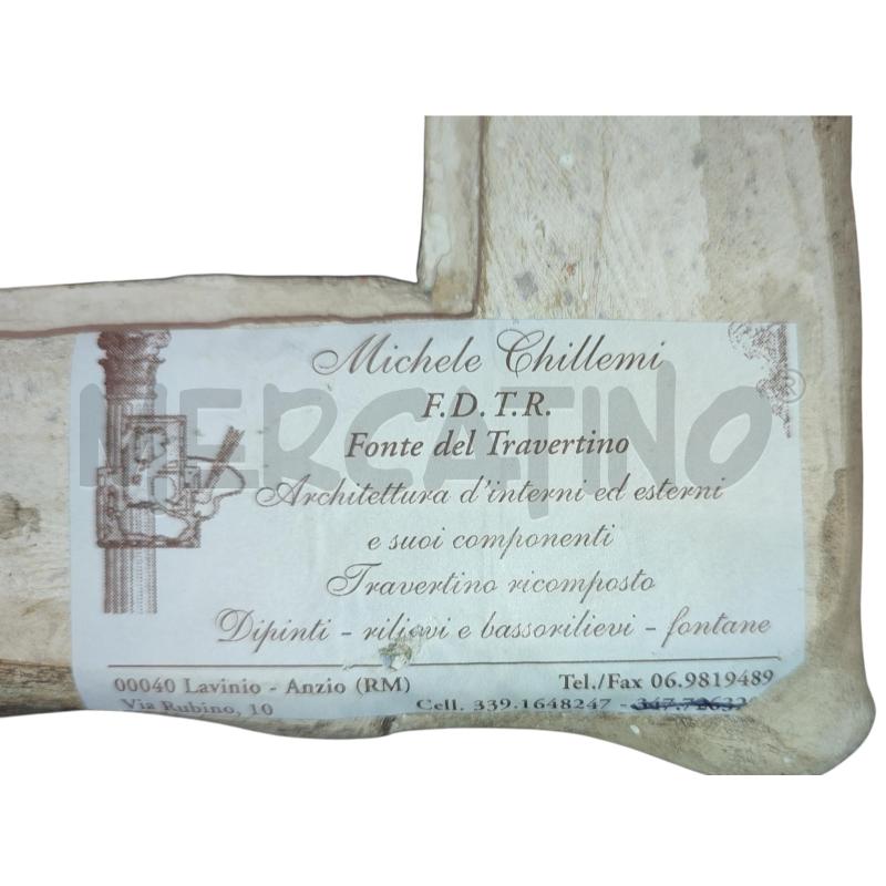 CORNICETTA TRAVERTINO CHERUBINI CHILLEMI DIF | Mercatino dell'Usato Roma-axa-casal palocco 3