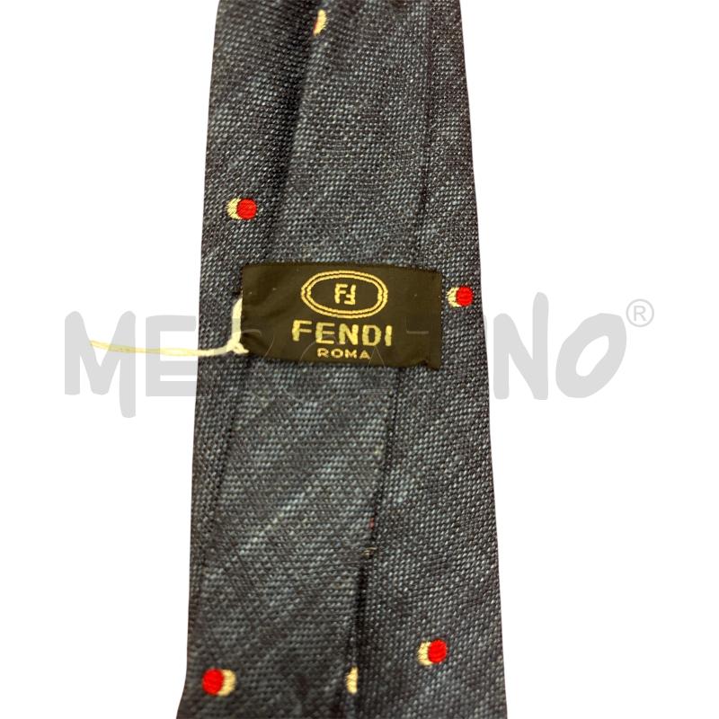 CRAVATTA FENDI FANTASIA BLU | Mercatino dell'Usato Roma-axa-casal palocco 3
