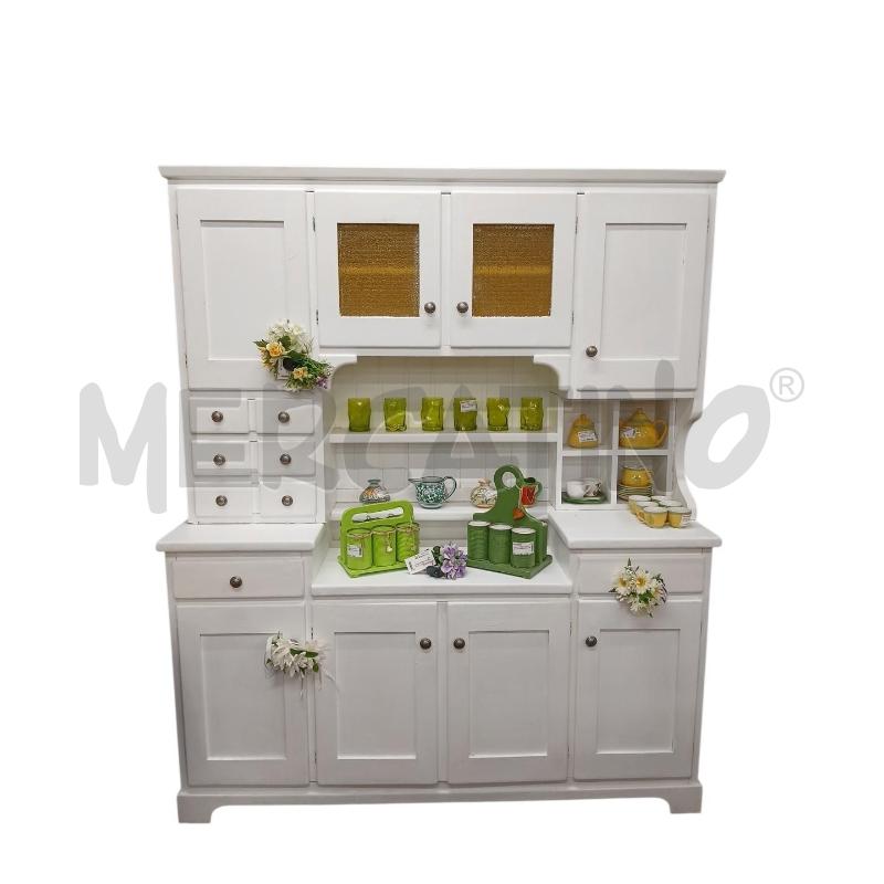 CREDENZA 4 SPORTELLI 2 MODULI BIANCA | Mercatino dell'Usato Roma-axa-casal palocco 1