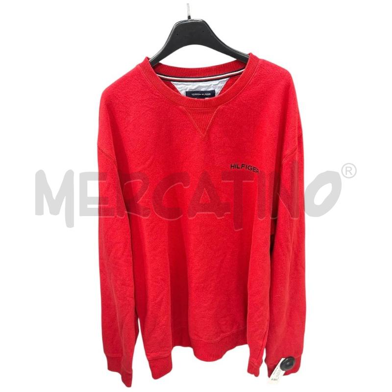FELPA UOMO TOMMY HILFIGER ROSSA | Mercatino dell'Usato Roma-axa-casal palocco 1