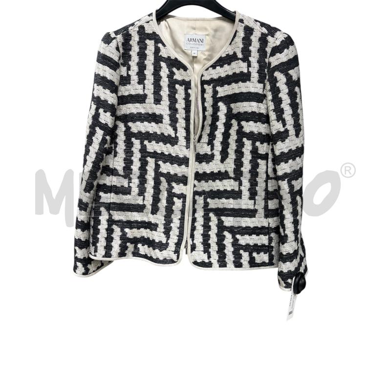 GIACCA DONNA ARMANI BEIGE NERA | Mercatino dell'Usato Roma-axa-casal palocco 1