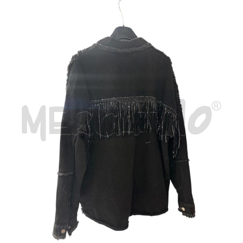 GIUBBINO DONNA ZARA NERO FRANGE | Mercatino dell'Usato Roma-axa-casal palocco 2