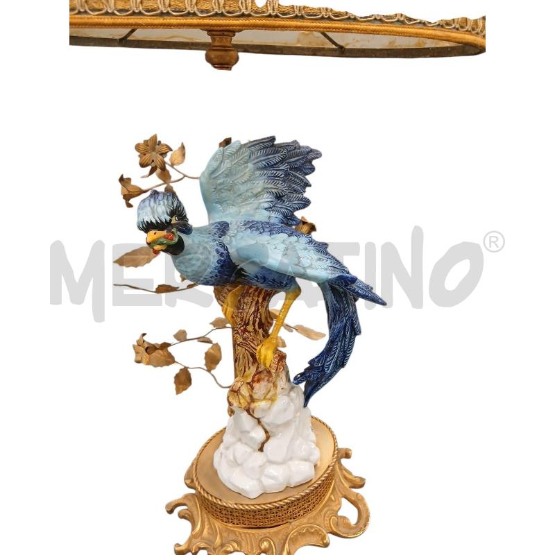 LAMPADARIO SEVRES UCCELLO BLU | Mercatino dell'Usato Roma-axa-casal palocco 2
